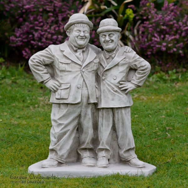 Laurel and Hardy Garden Statue