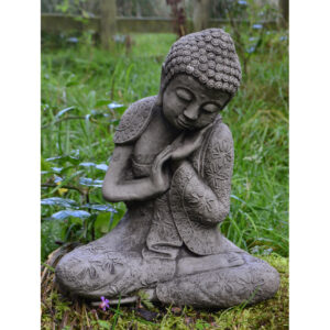 Resting Welsh Buddha Statue Garden Ornament