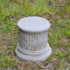 Column Plinth Round Hand Cast Stone 9"