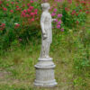 Dish Girl Garden Statue
