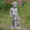Boy with Teddy Garden Statue