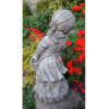Girl with Basket Cast Stone Planter