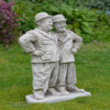 Laurel and Hardy Garden Statue