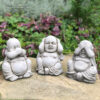 Three Wise Buddhas Garden Ornament