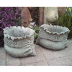 Stone Sack Pot Planter