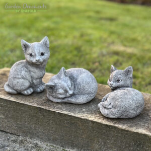 Cat Kittens Garden Ornament